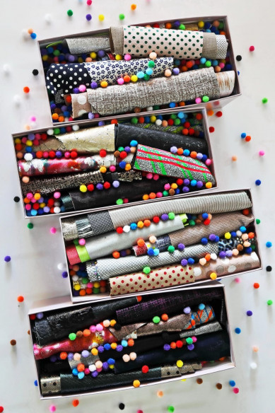 Gift Box! Scatola regalo di ritagli di pellami misti selezionati da noi, 1 kg (2,20 lb) B009