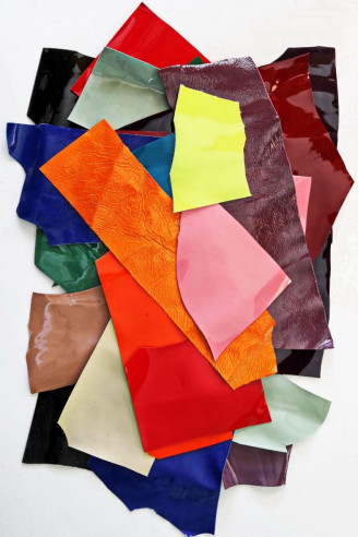 Leather patent solid colours scraps...
