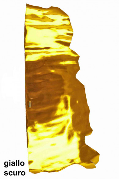 Fuchsia/yellow/orange mirror metallic leather hides smooth goatskins stiff genuine leather skins for crafting