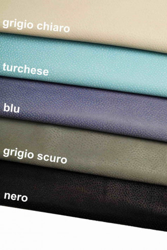 ENGRAVED Italian leather skins - printed goatskin - textured nubuk hides -colorful matte goat - soft skin