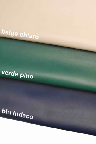 PREMIUM italian LAMBSKIN leather green/blu/beige sheepskin nappa lsoft sheep and silky lamb for craft and crafter