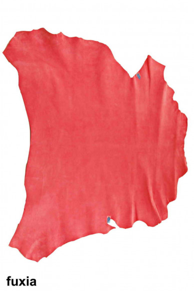 Pink/purple/orange/pink SUEDE LEATHER hide, super softskins velour and silky goatskin good writing temp suede