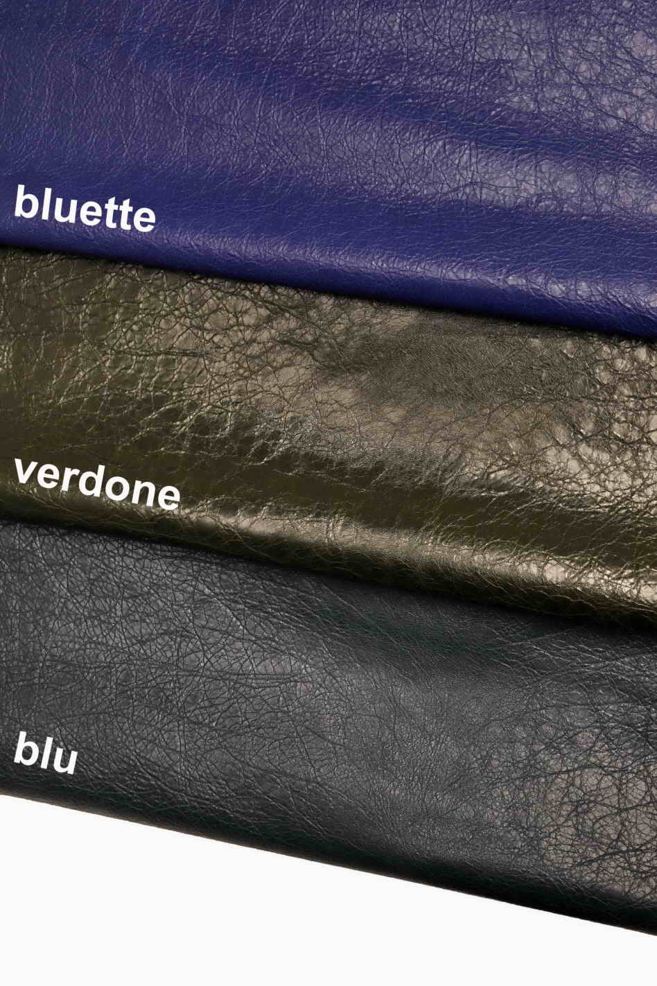 SUPER SOFT sheepskin leatherwrinkled nappa lambdark /green royal blue