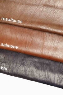 CARVED PYTHON blu leather...