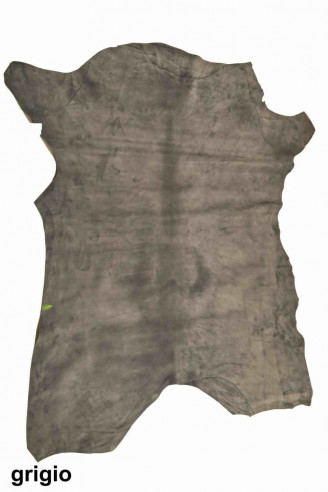 PELLE CAMOSCIO tinta unita su vitello...