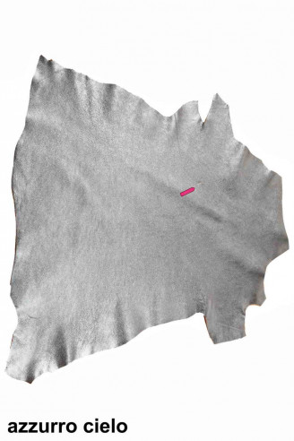 Orange/blue leather hide lamb...