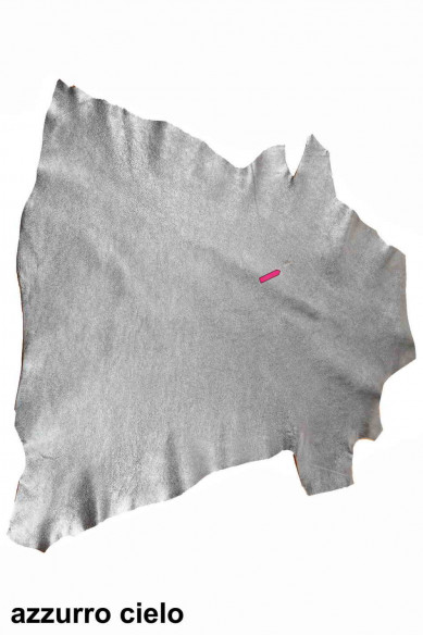 PELLE LAMINATA in vari colori, nappa grana piccola un po'stropicciato effetto carta cioccolatino, in 4 colori