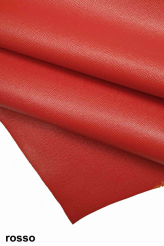 Embossed Faux Leather Sheet - Red