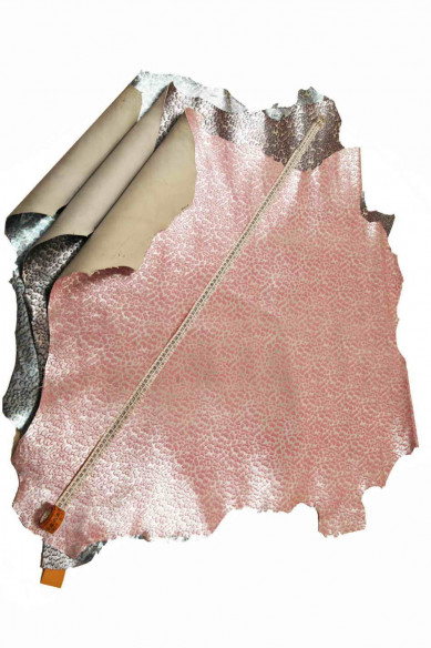 LEOPARD PRINTED italian leather suede metallic hide black /lilac/blue spotted  print metallic cheetah patterned