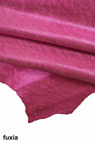 PRINTED soft LEATHER, metallic...