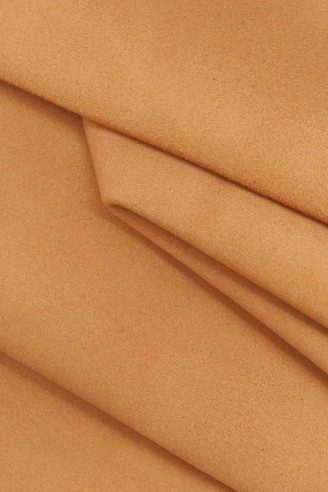 Orange/brown SUEDE LEATHER hide,...