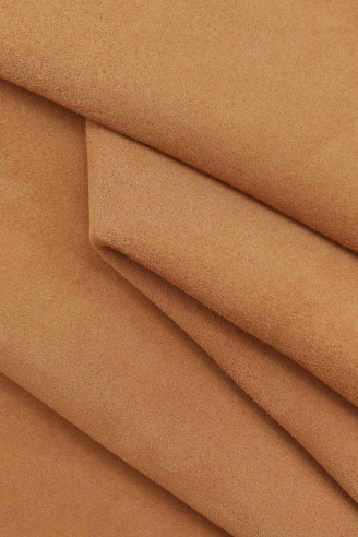 Orange/brown SUEDE LEATHER hide,...
