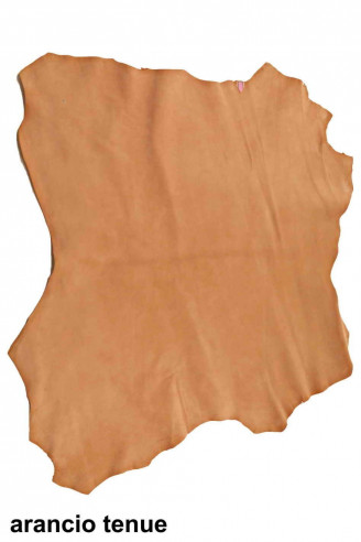 Orange/brown SUEDE LEATHER hide,...