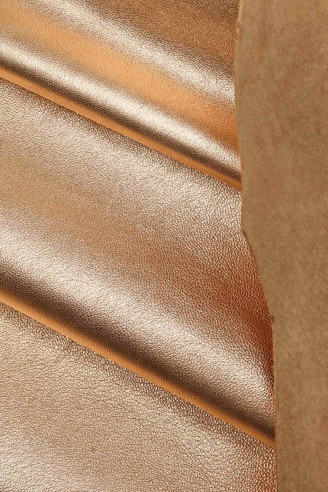 ROSE GOLD metallic leather hides...