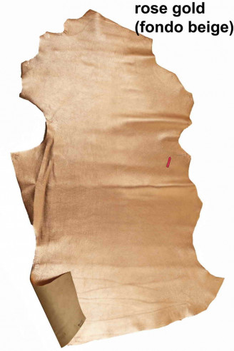 ROSE GOLD metallic leather hides...