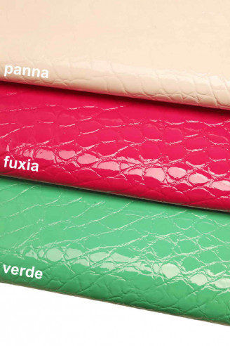 EMBOSSED CROCODILE leather hide...