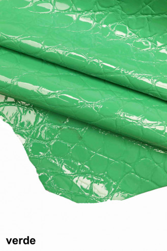 EMBOSSED CROCODILE leather hide...