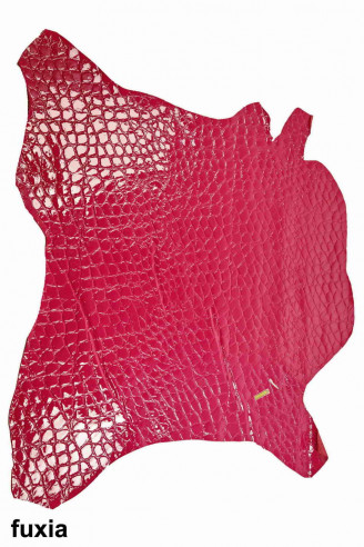 EMBOSSED CROCODILE leather hide...