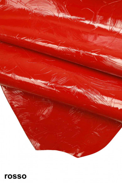 Genuine leather hide calfskin, powder pink/taupe/orange floral embossed patent cow, print calf, stiff cowhide, italian skins