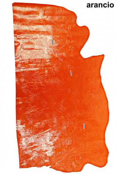 Genuine leather hide calfskin, powder pink/taupe/orange floral embossed patent cow, print calf, stiff cowhide, italian skins