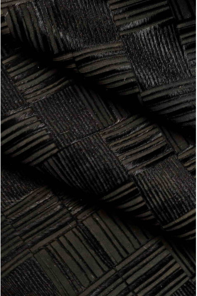 PELLE di CAVALLINO stampa geometrica pellame di cavallino stampa quadrati con righe, molto morbido, look sportivo