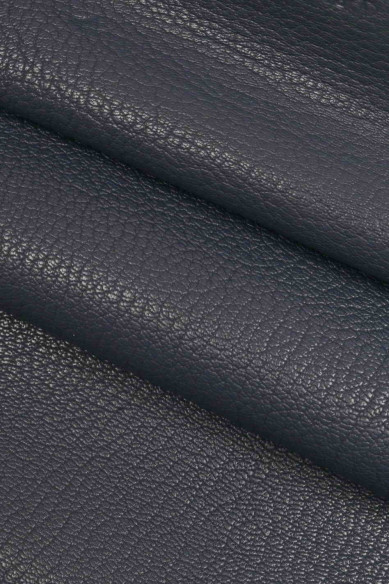Italian leather, small grain print goat, semi-gloss, soft, sporty look, 3 colors available