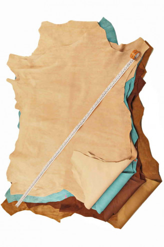 SUEDE calfskin leather...