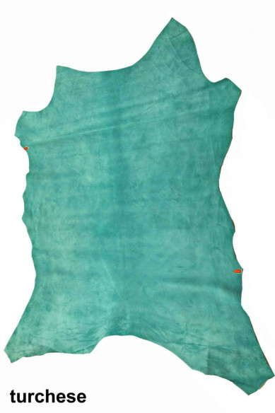 PELLE di CAMOSCIO tinta unita su vitello di altissima qualità colori intensi, buona scrivenza, 4 colori disp