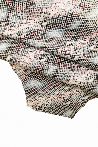 PELLE di PITONE stampato capra fondo...