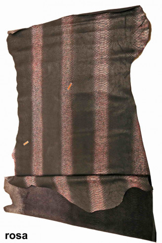 Italian HANDMADE SKIN black textured...