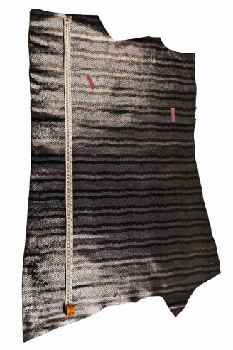 BLUE/black PYTHON, genuine leather...