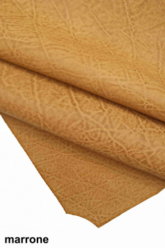 ELEPHANT PRINTED cowhide leather...