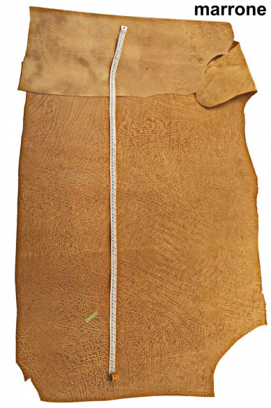 ELEPHANT PRINTED cowhide leather -green-brown-hazelnut- super vintage  calfskin not rigid, distressed hide skin