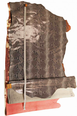 PRINTED PYTHON snake cowwhide...