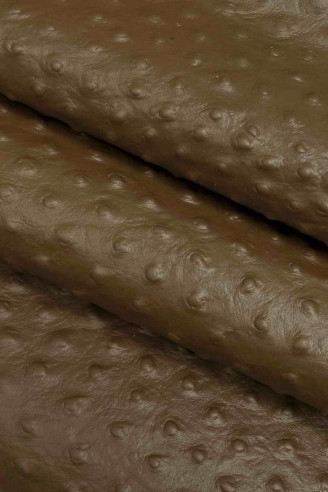 OSTRICH EMBOSSED LEATHER
