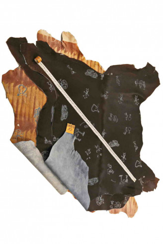FANCY HAIR on  Italian  cow leather,...
