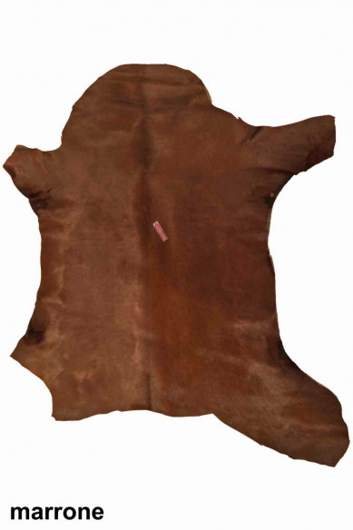 WHITE HAIR on cow leather green, solid color brown leather, italian hide, leather for craft