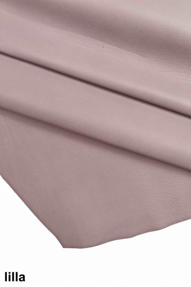 PELLE LILLA avorio, nappa tinta unita, molto morbida e setosa al tatto, look classico/sportivo, 2 colori disponibili
