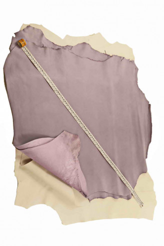 LILAC SHEEPSKIN, solid color lamb...