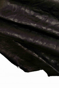 BLACK goatskin leather,...