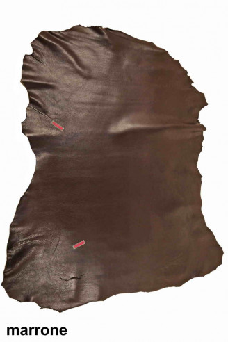 BROWN/green SHEEPSKIN lambskin soft...