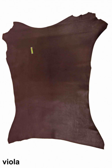 PELLE di NAPPA , bordeaux/viola nappa liscia tinta unita, semi-lucida, morbida e setosa, look classico, 3 varianti