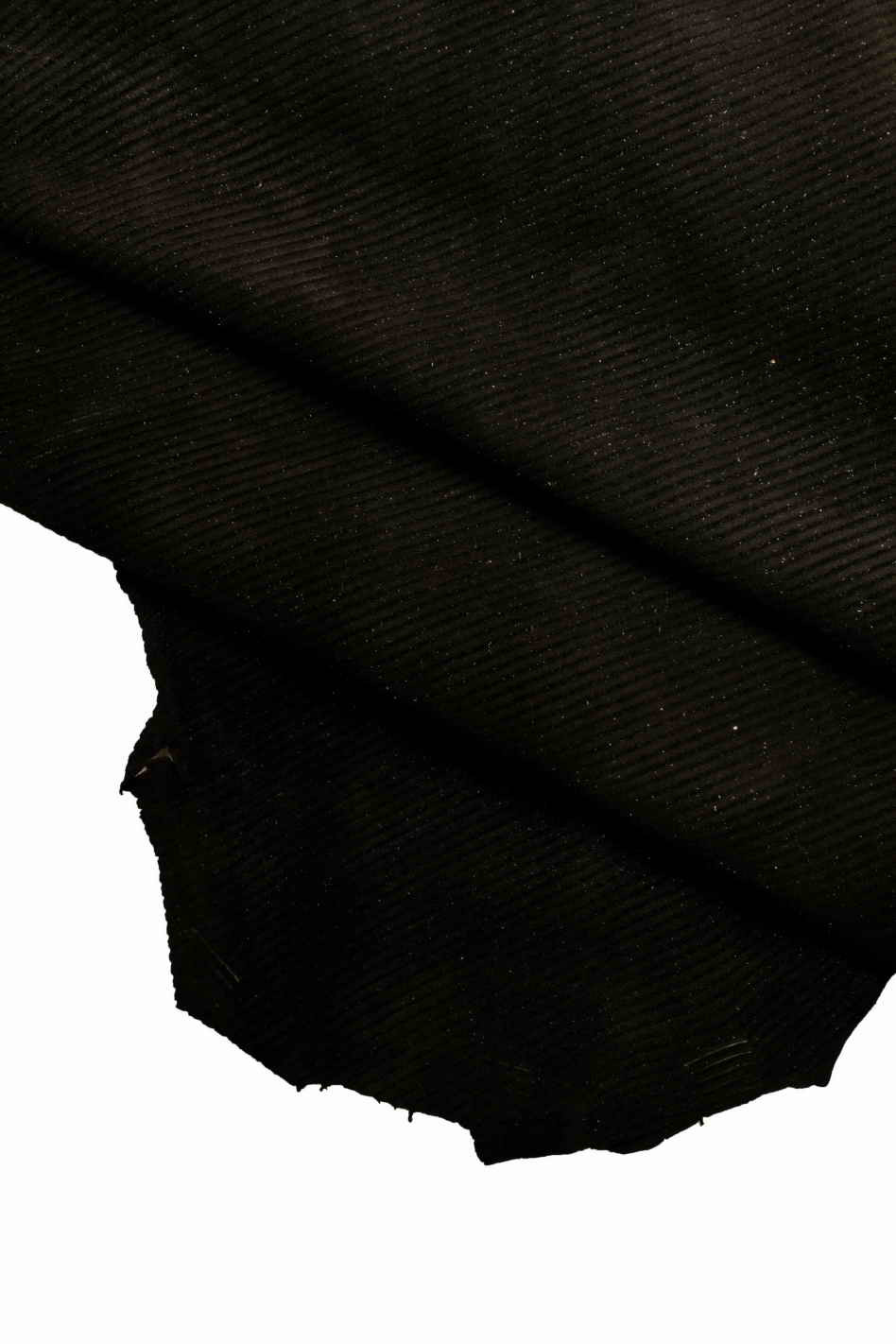 Black suede leather hide textured stripes velvet print soft distressed