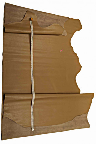 PELLE marrone FANGO con grana super...