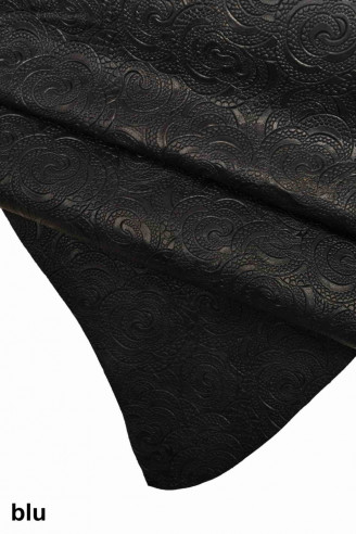 Genuine leather hide goatskin, dark...