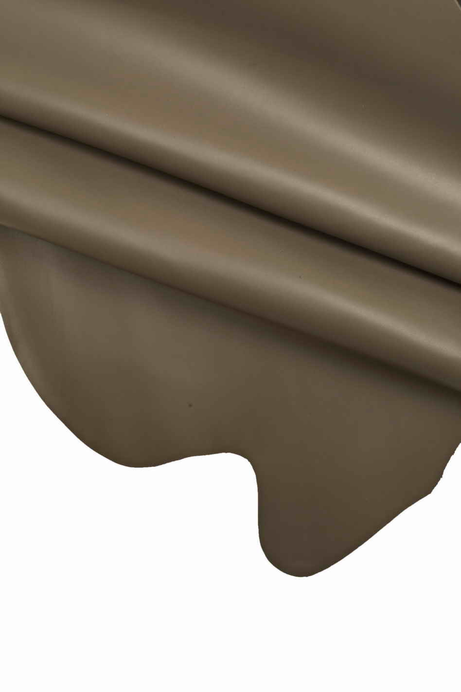 Italian leather, gray buffed calfskin, a little stiff, classic / sporty