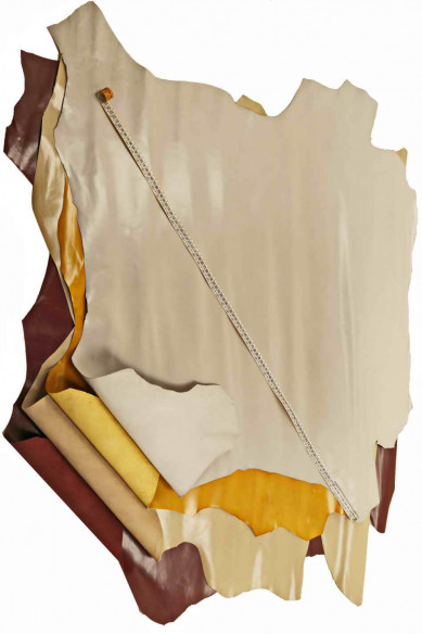 PREMIUM Full grain Italian Calf Leather upholstery calfskin beige/yellow/light grey/burgundy cowhide genuine