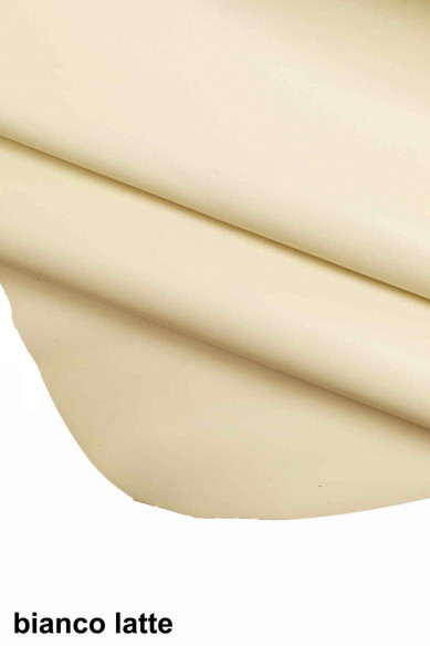 PELLE per CUCIRE vitello liscio tinta unita, poco lucido, look classico/sportivo, 5 colori disponibili