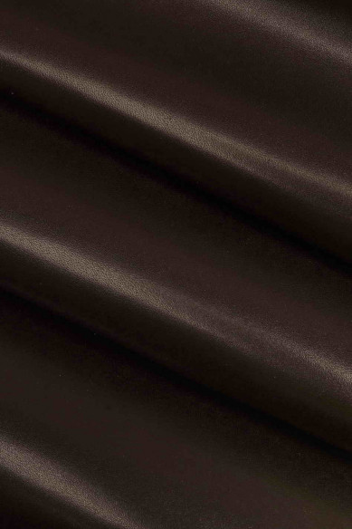 GENUINE HIDE calf, brown burgundy smooth calfskin, quite shiny, medium softness cowhide, classic italian skins for crafting