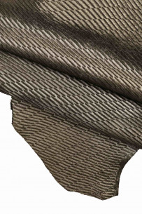 STEEL METAL hair on leather...